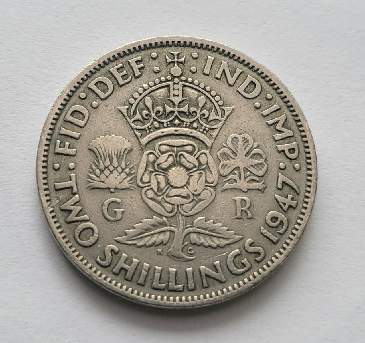 2 SHILLINGS 1947 UK GREAT BRITAIN Coin T-004