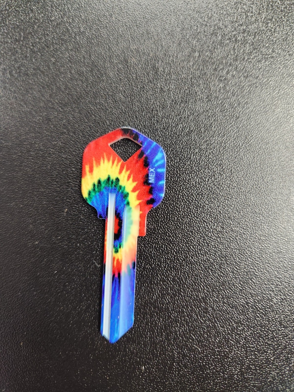 TIE DYE PRINTED KWIKSET KW1/KW10 KEYBLANK - READ DETAILS BELOW