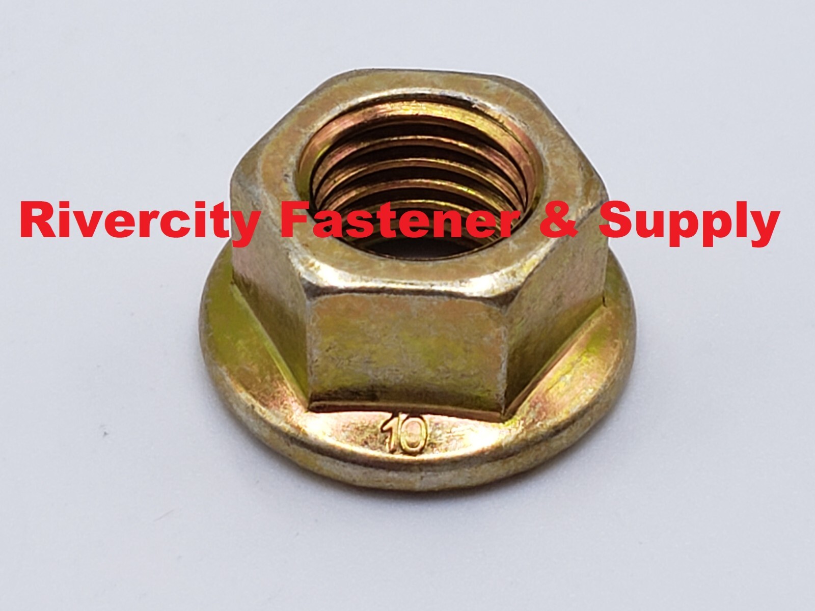 M8-1.25 JIS Flange Nuts Small Hex M8x1.25 Nut 8mm x 1.25 Serrated Flange 10.9