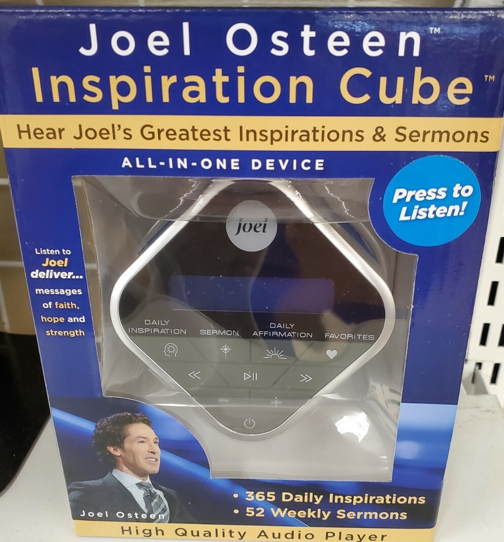 NIB JOEL OSTEEN “INSPIRATION CUBE” With Daily Sermons &Affirmations High Quality