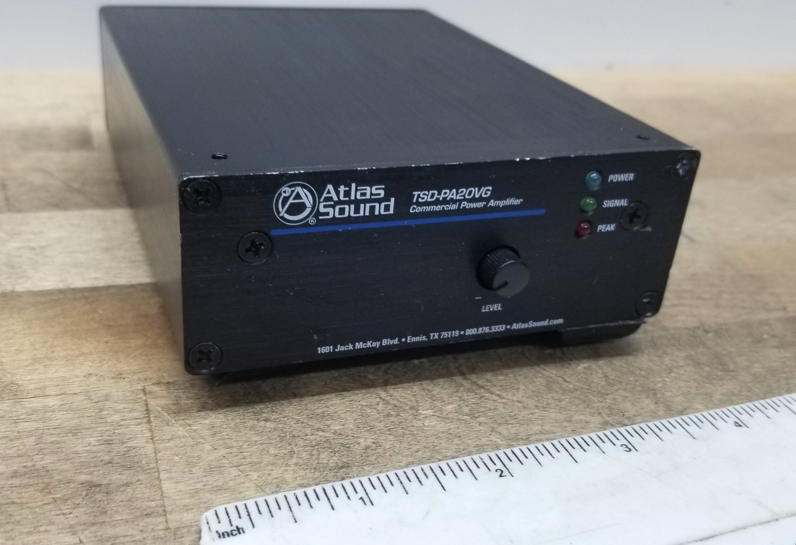 Atlas Sound TSD-PA20VG  20W Commercial Power Amplifier