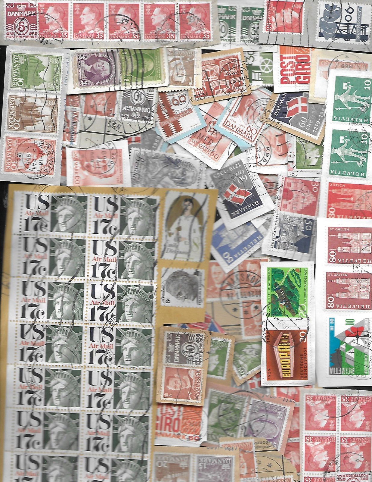 Worldwide Mixed Accumulation of 3 Ounces on-piece - as shown kha131