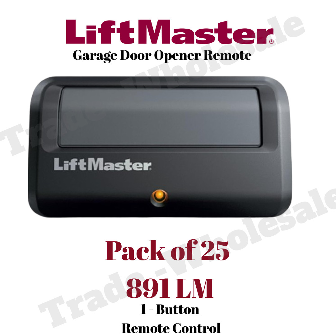 25 Pack 891 LM LiftMaster 1 Button Remote Control Garage Opener Security+2.0