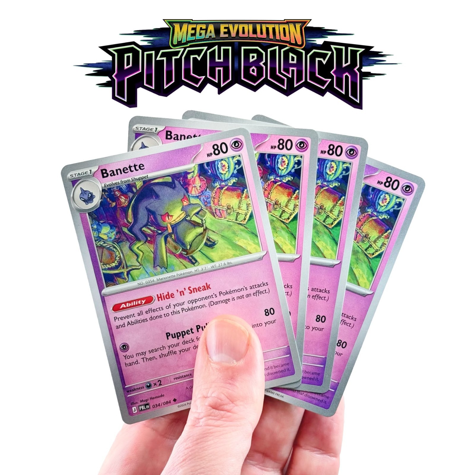 Pokemon Pitch Black (4X Playset) - You Choose