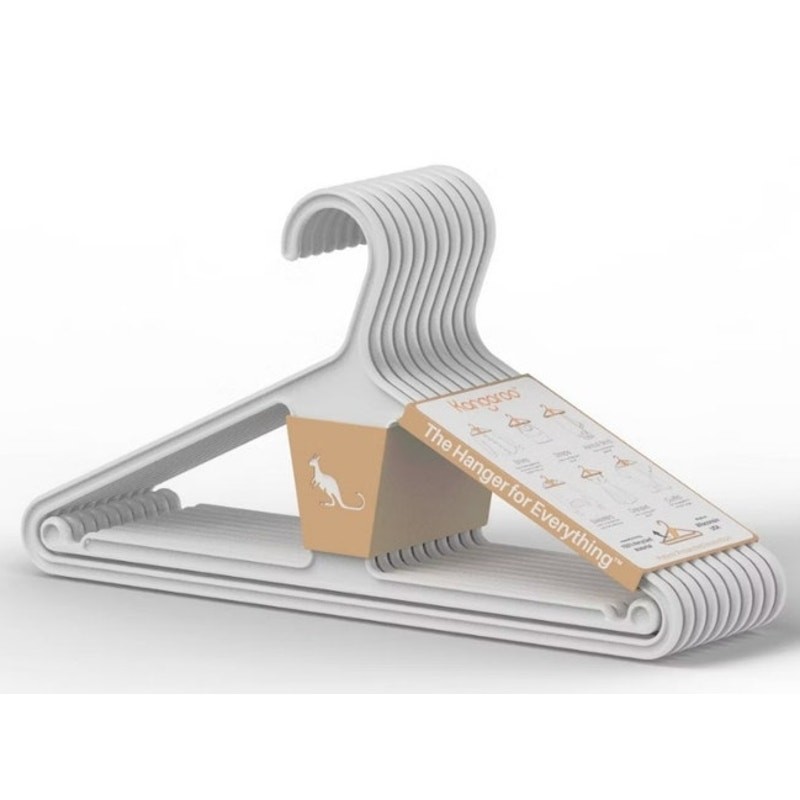 Kangaroo Hangers 10pk Original Clothes Hangers White (Set if 2)