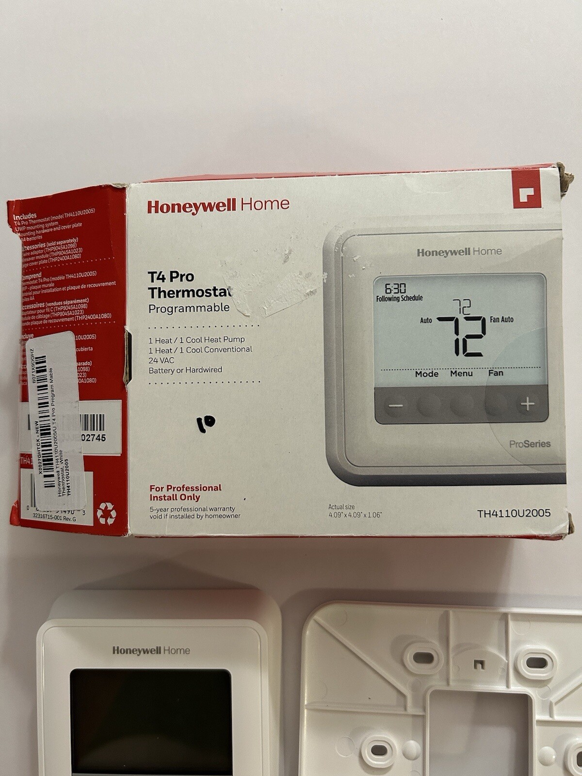 Honeywell Home TP4 Thermostat