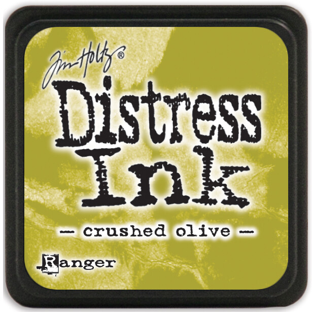 Tim Holtz Distress Mini Ink Pad-Crushed Olive (Pack of 3)