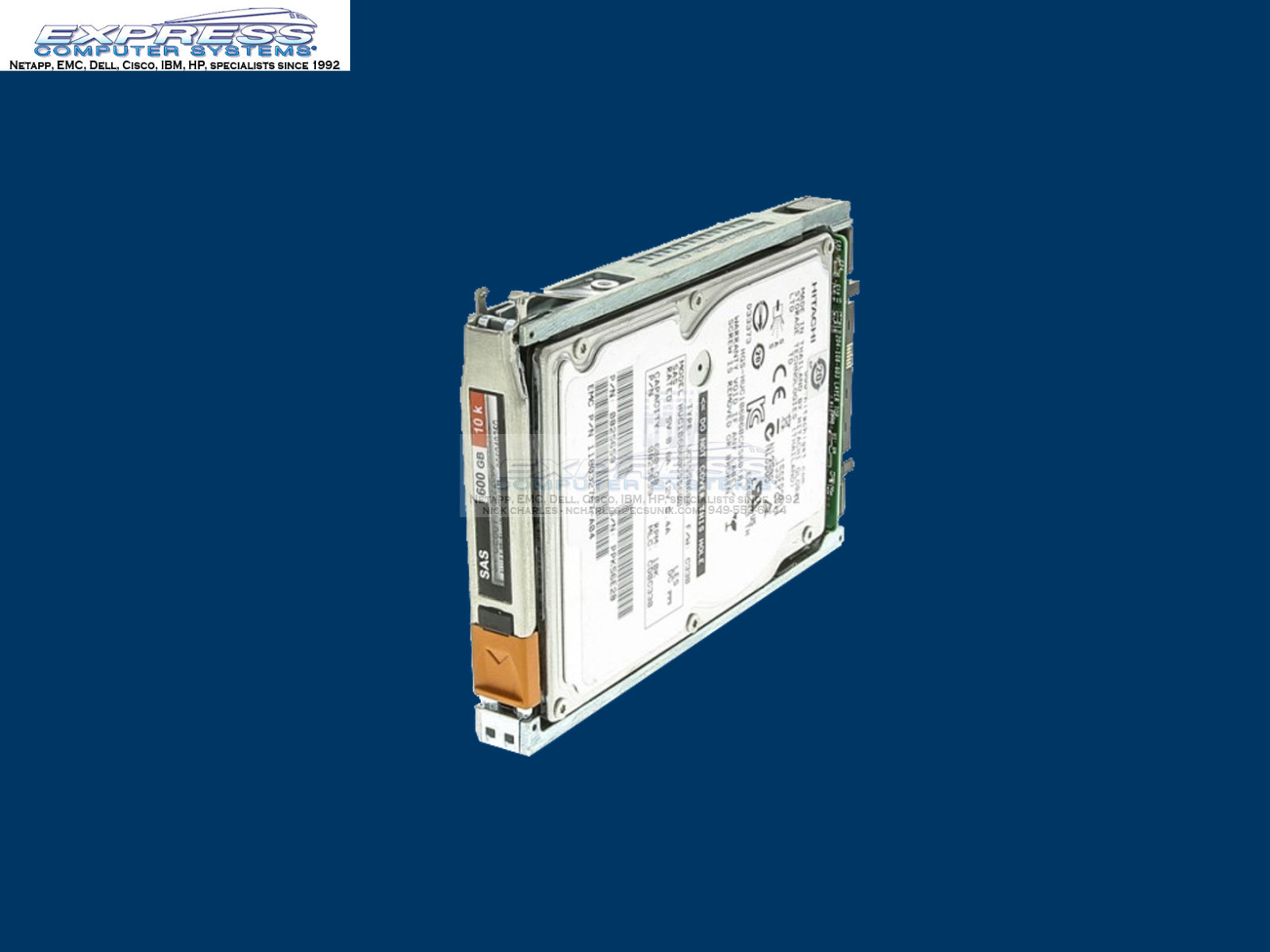 EMC 005049804 600GB 10K SAS 6Gb 2.5" DAE VNX V4-2S10 V5-2S10 V6-2S10 V3-2S10