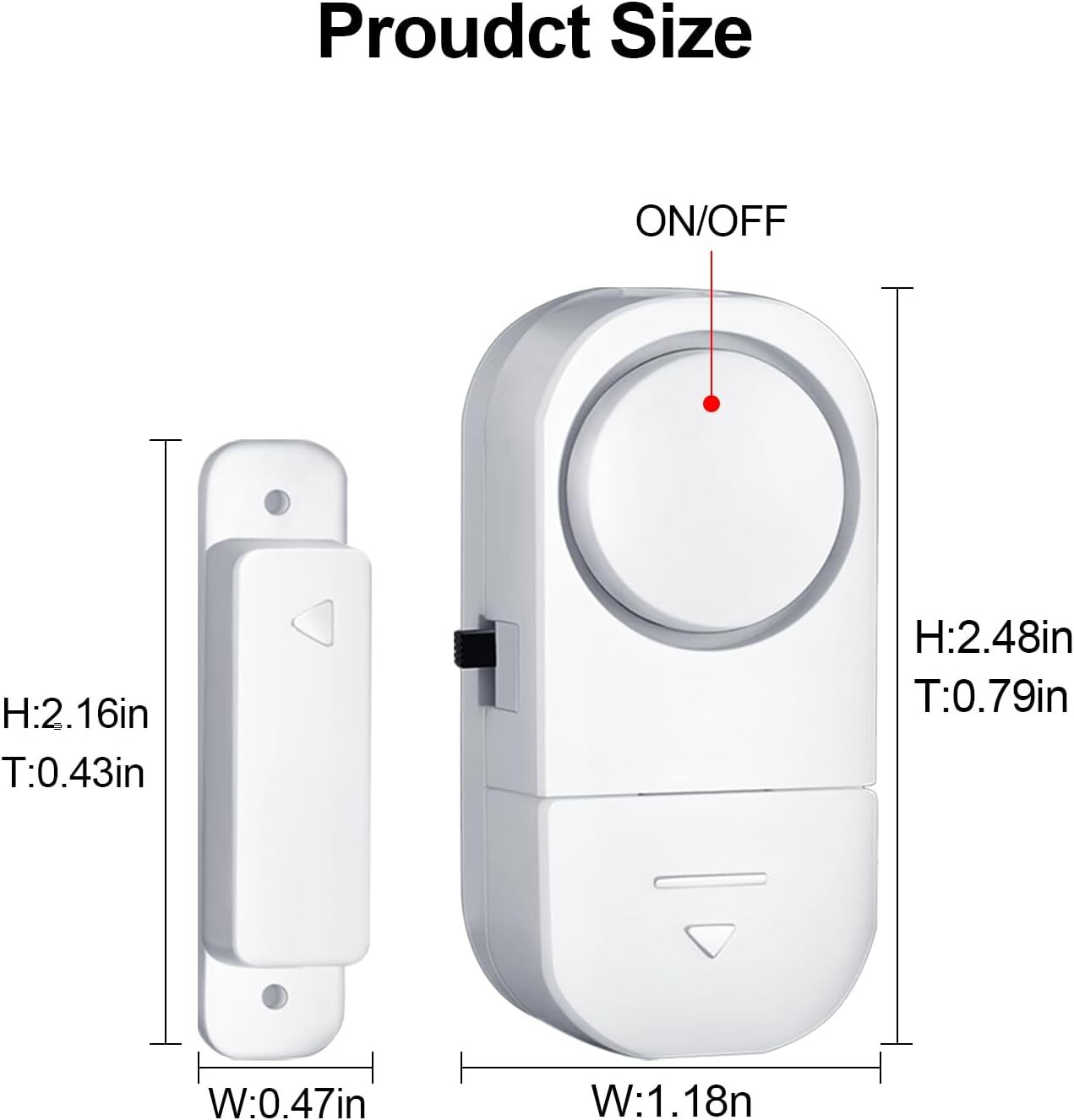 Wireless Home Window Door Burglar Security Alarm System Magnetic Sensor lot