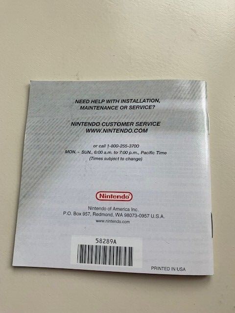 Nintendo DS Nintendogs Instruction Booklet Only