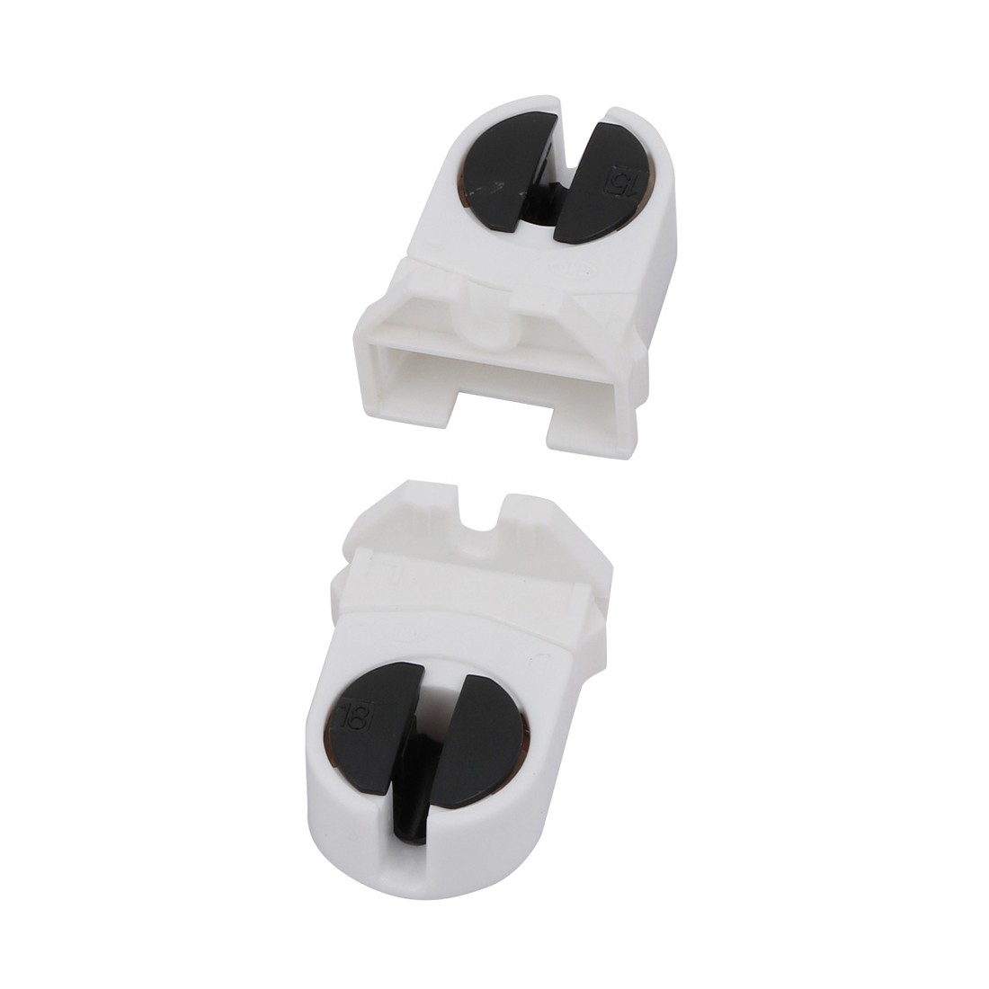 20 PCS AC 500V 2A G5-F288L T5 Light Socket Fluorescent Holder G5 Base White