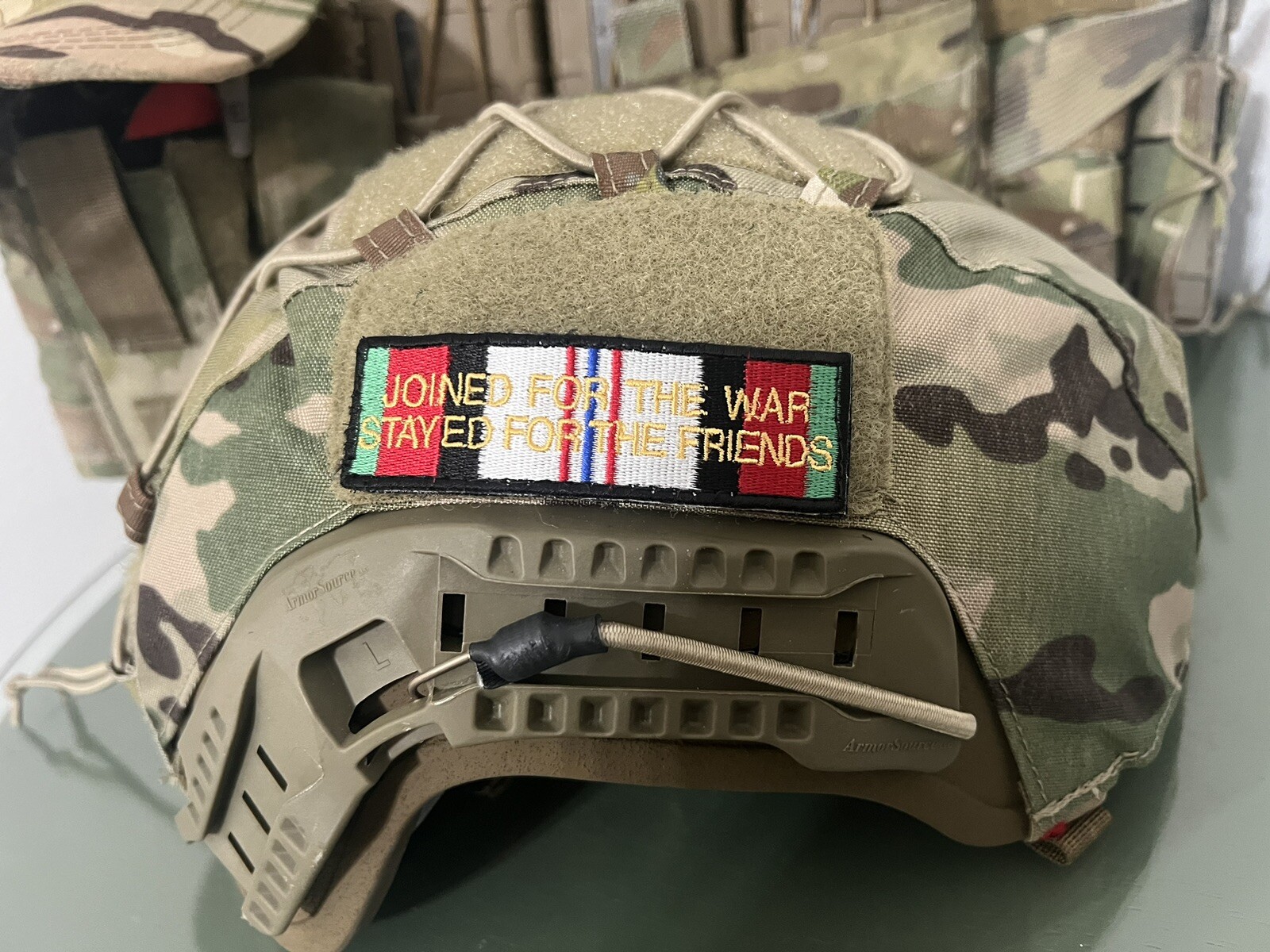 Afghanistan Campaign Medal Ribbon Patch With Vlcro -Veteran Owned-