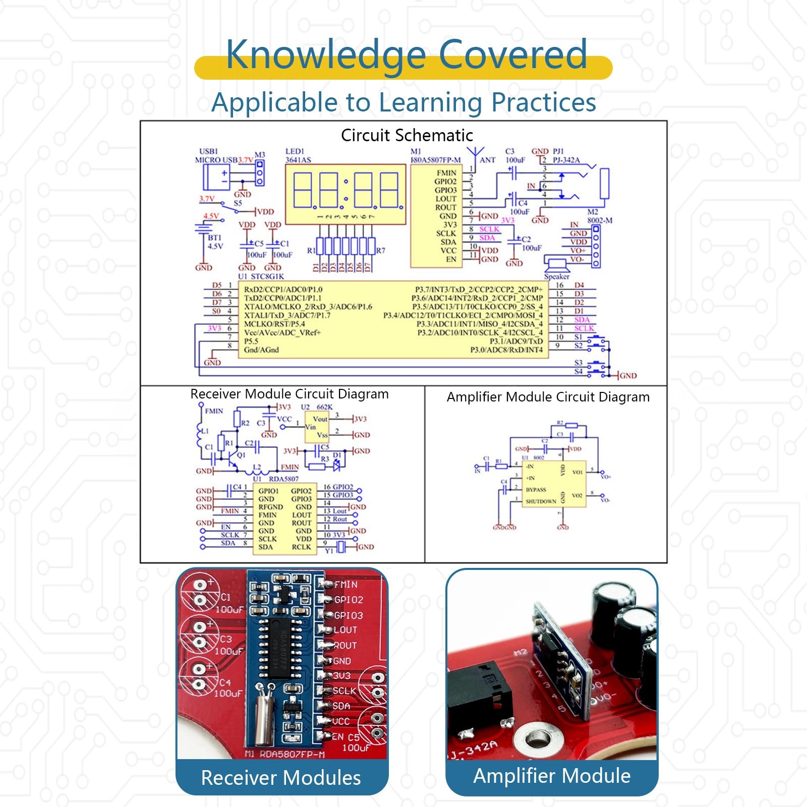 EIELE Soldering Practice Kit Digital Display HD Power Failure Memory Transpar...