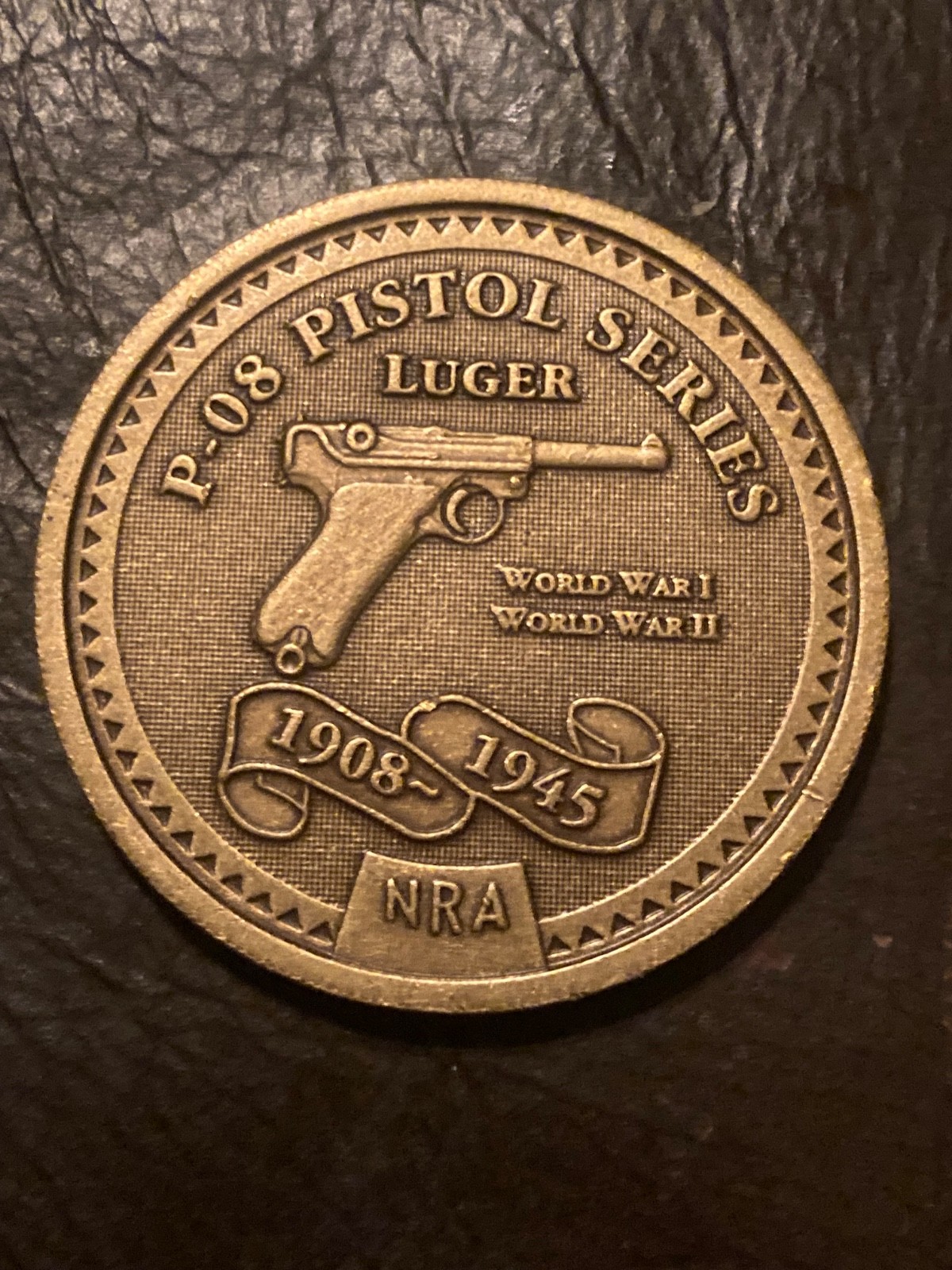 NRA P-08 Pistol Series Luger Medal, National Rifle Association of America Medal