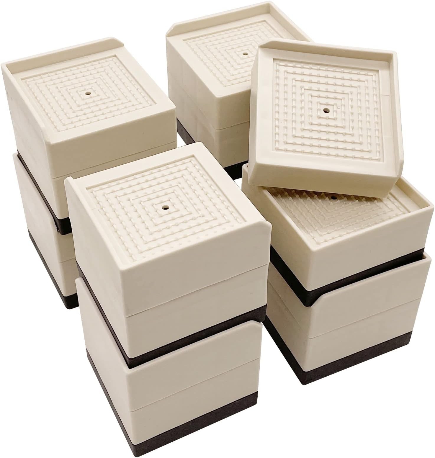 Bed Risers, Furniture Risers 3 inch, Heavy Duty Raise Blocks for Bed Couch De...