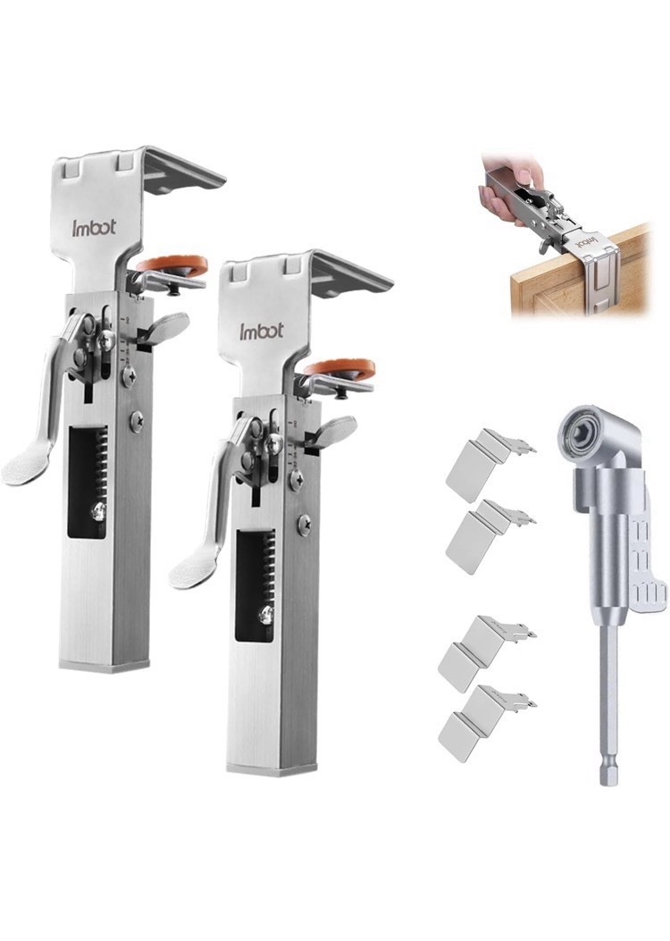 2 Pack Drawer Front Installation Clamps，Quick-Install Drawer Mounting Clips Imbo