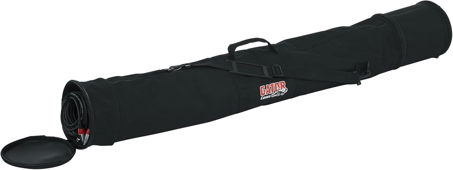 Gator Cases Lightweight Microphone Combo Carry Bag, (5) Wired Mics & (3) Stands