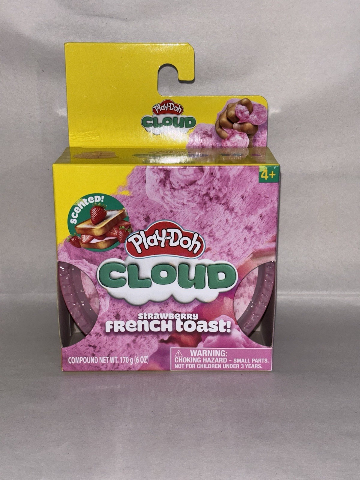 Play-Doh Cloud Strawberry French Toast Scented Dough Fluffy Slime 6oz 4+ NEW