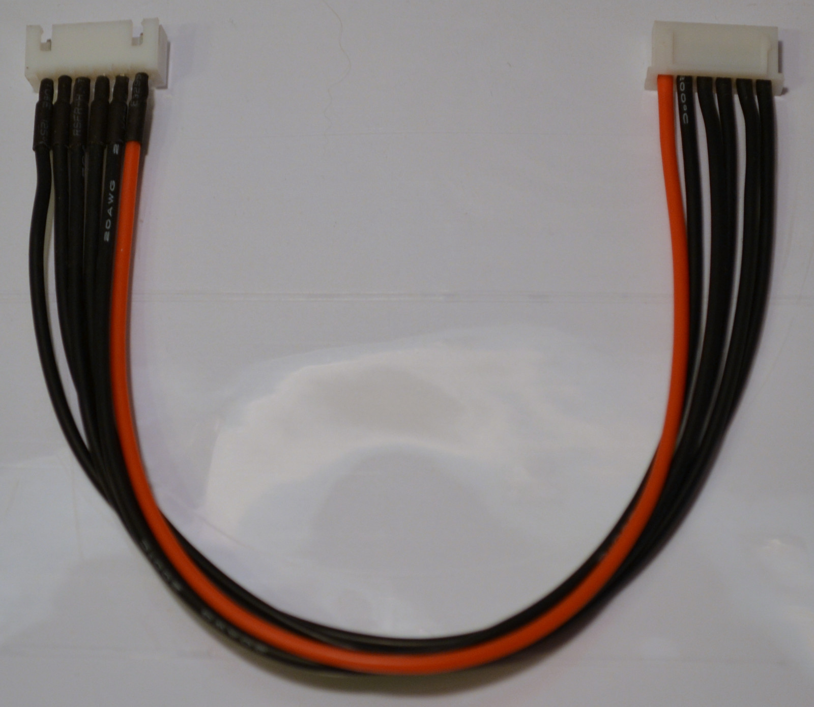 5S JST-XH Balance Tap Extension Adapter - 20CM 20awg Heavy Duty Red / Black Wire