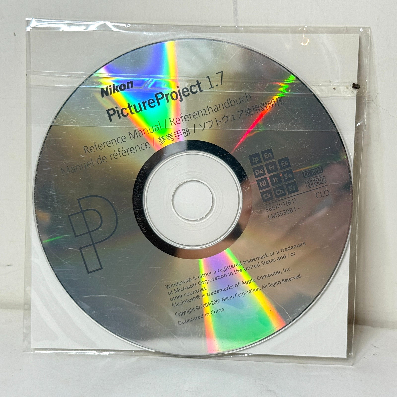 Nikon Picture Project 1.7 Reference Manual Windows Mac Software CD-ROM PC *B2G2*