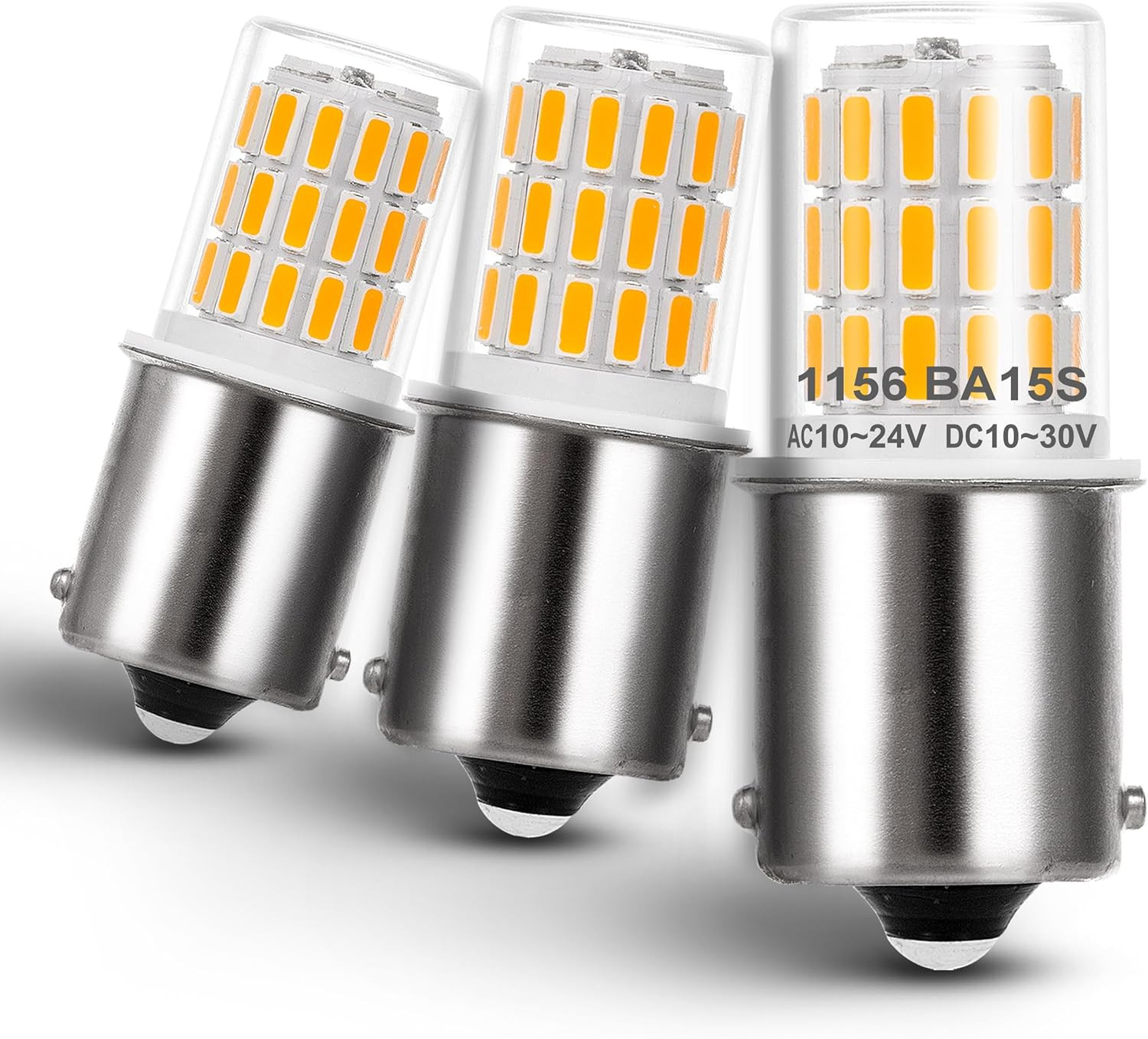 1156 1141 1003 7506 BA15S LED Bulbs Warm White 2700K, LED Replacement for 12 Vol