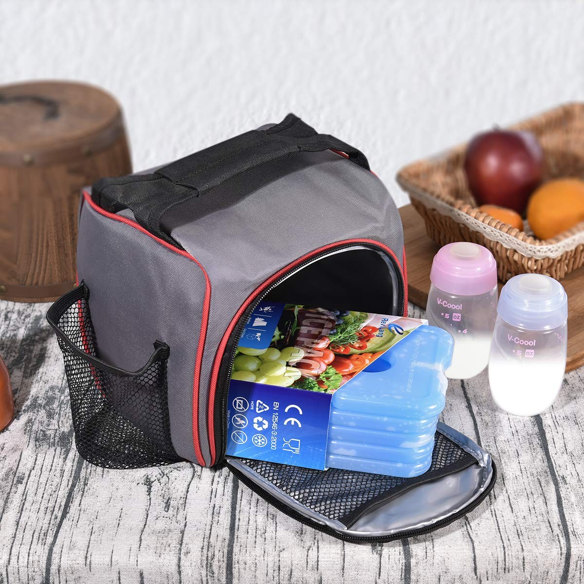 5 Pack Slim Ice Pack Brick Reusable Long Lasting Cold Thin Freezer Packs Cool...