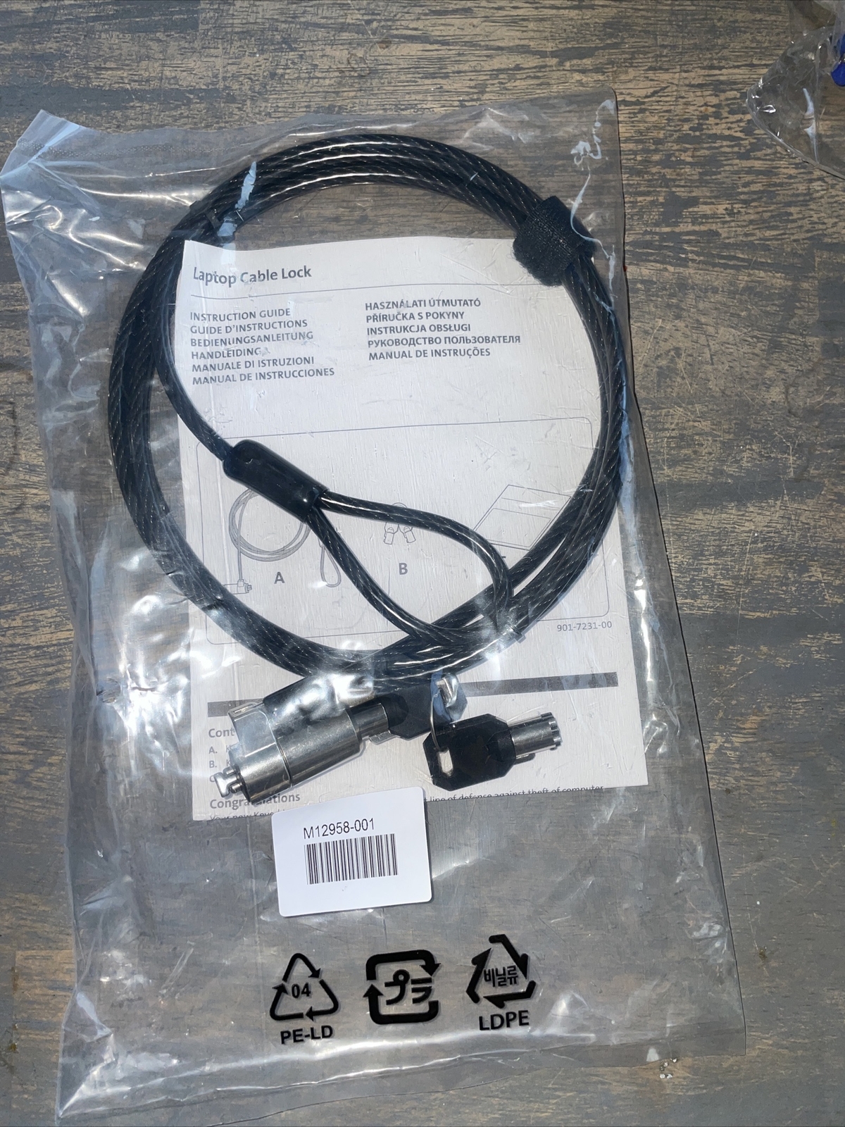 New Notebook Laptop Computer Lock Security Lock Cable Chain With Keys