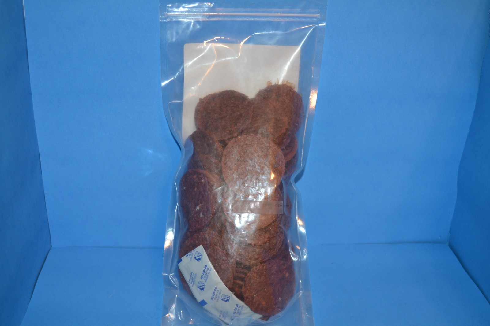 Old Trapper BEEF JERKY ROUNDS Hot & Spicy, 21 oz, Double Eagle 04/2027