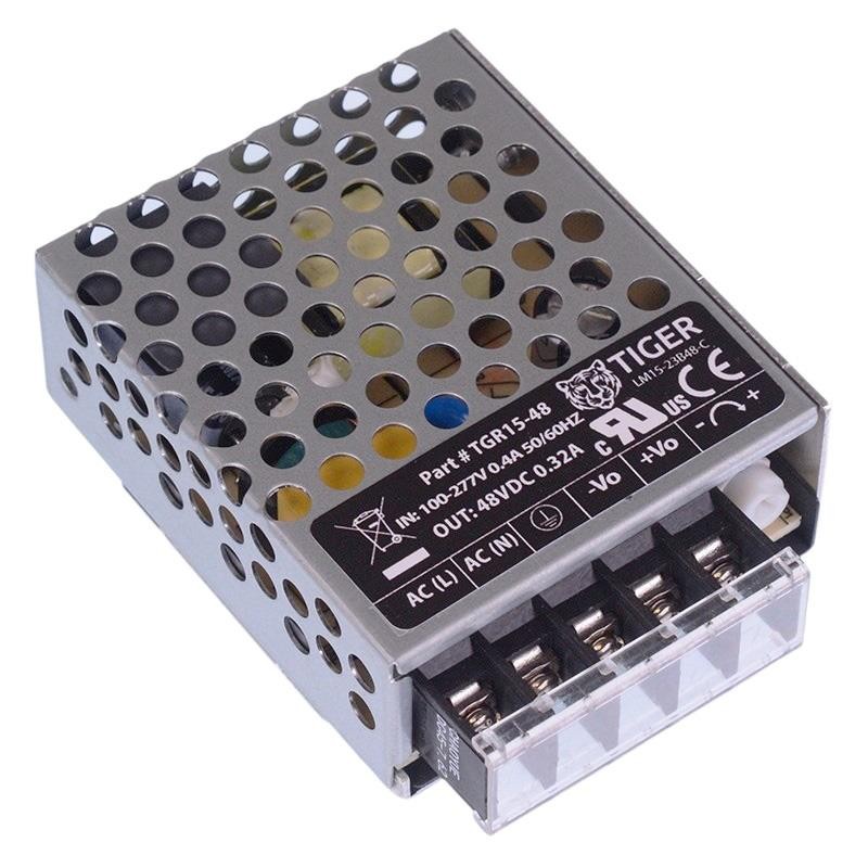 48VDC 0.32A 15W Industrial Enclosed Power Supply Regulated Switching