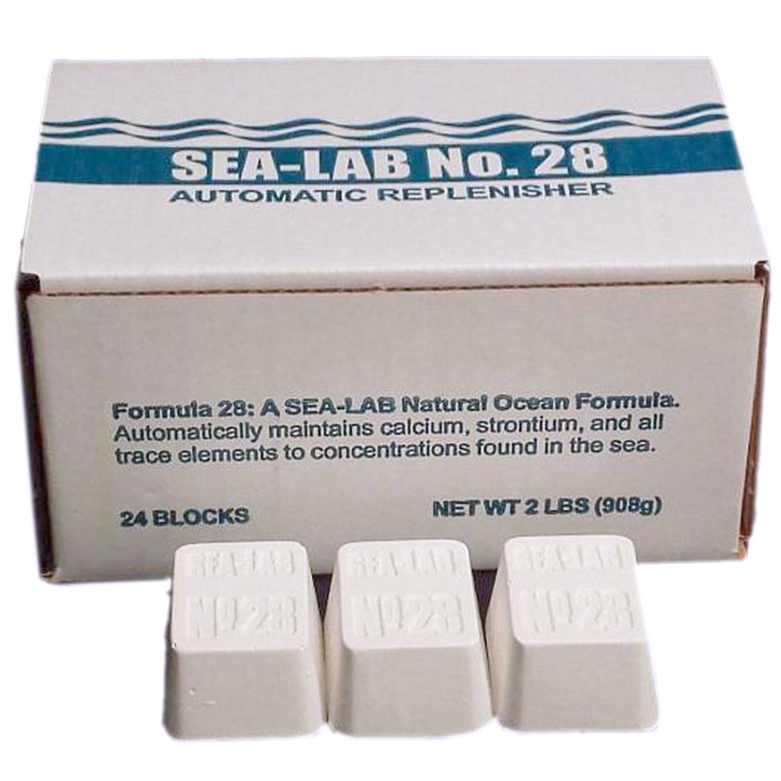 Sea-Lab No. 28 Automatic Replenisher 2 lb. Box for Marine Aquariums 24 Blocks