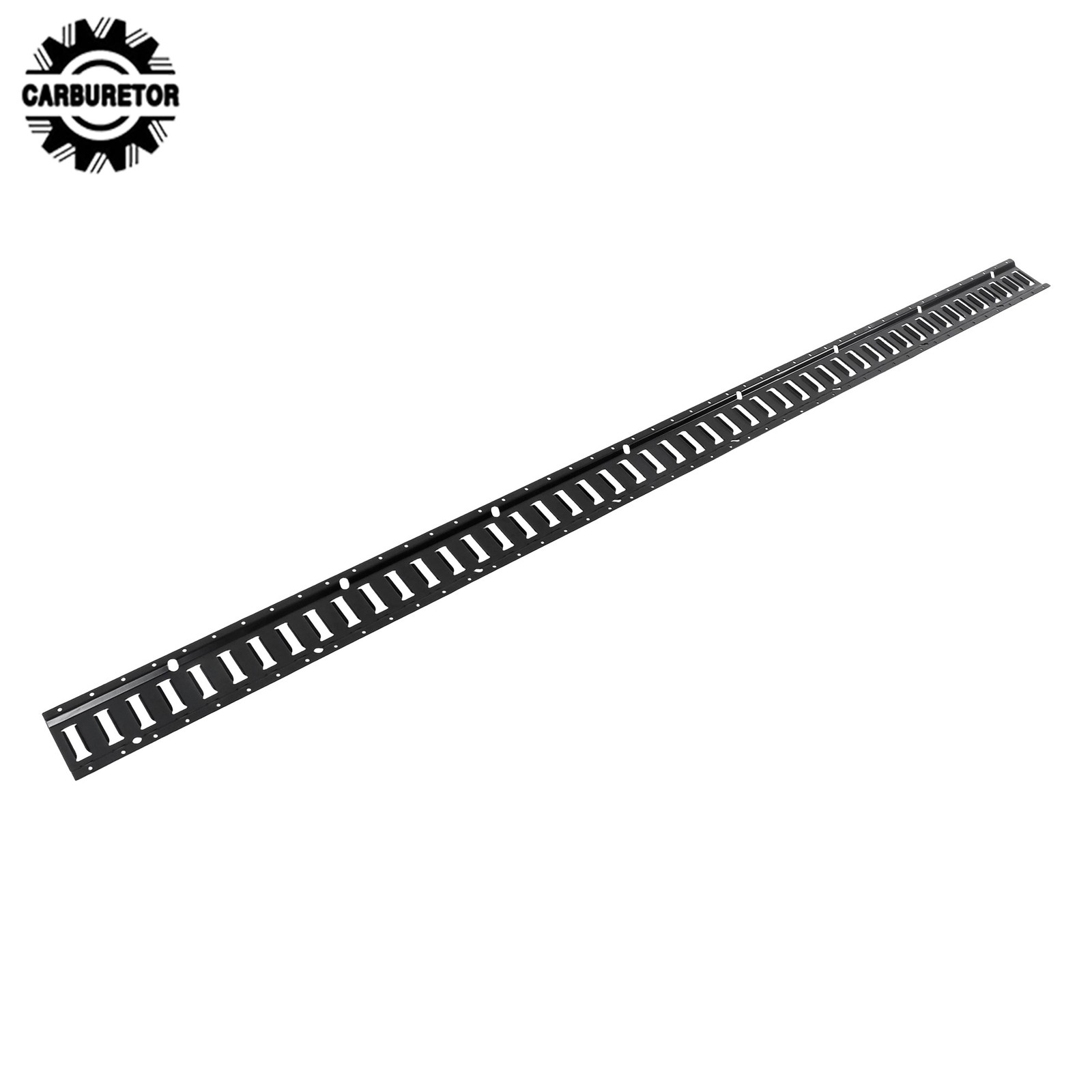 8 Feet Long E Track Rails Black Finish 5 Pack For Cargo Management System