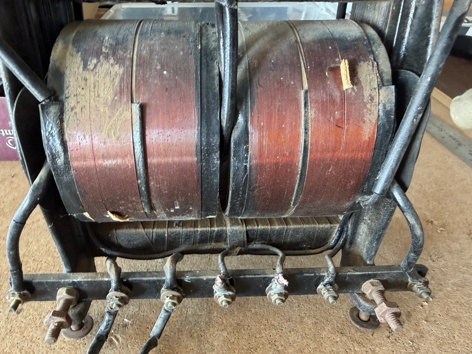Antique 1920’s Thordarson (?) Large Open-Frame Transformer for display