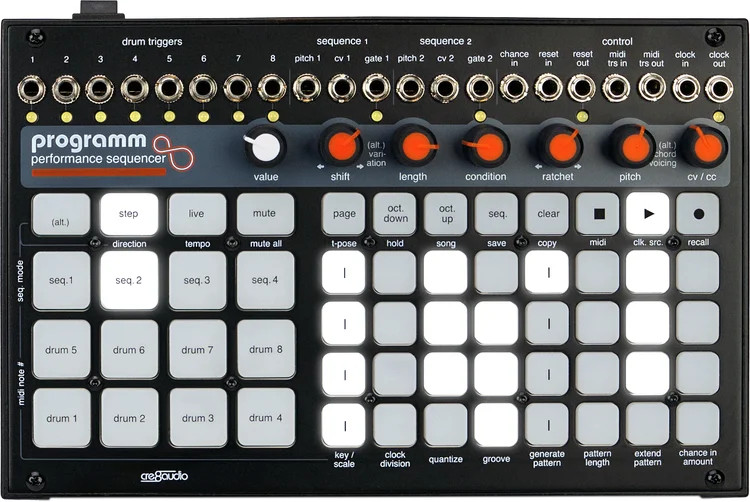 Cre8audio Programm Performance MIDI and CV Sequencer