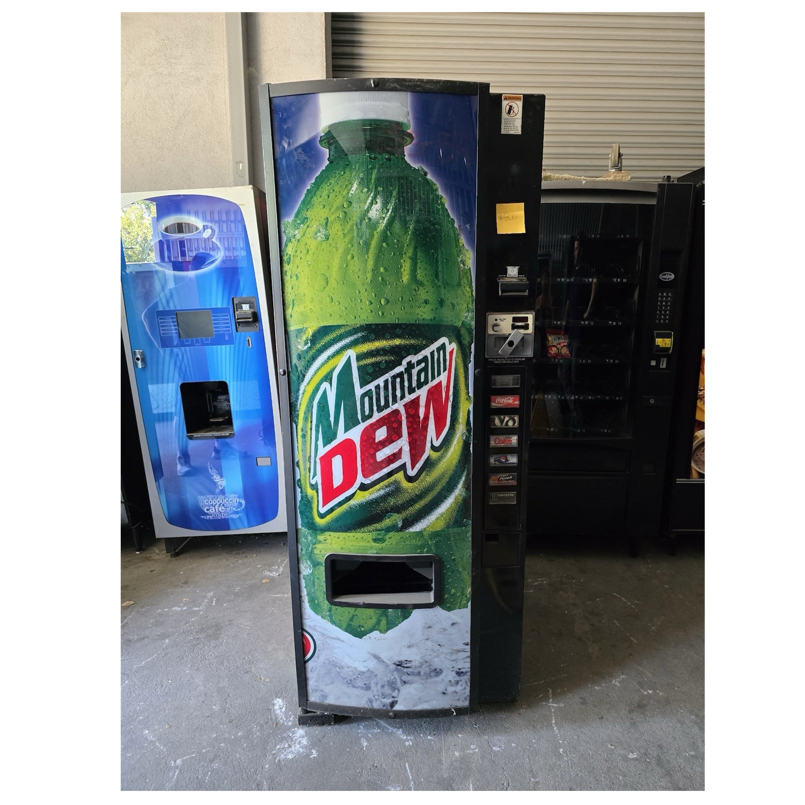 Dixie-Narco 501e Can Vending Machine, 8 Selections, Bill Acceptor