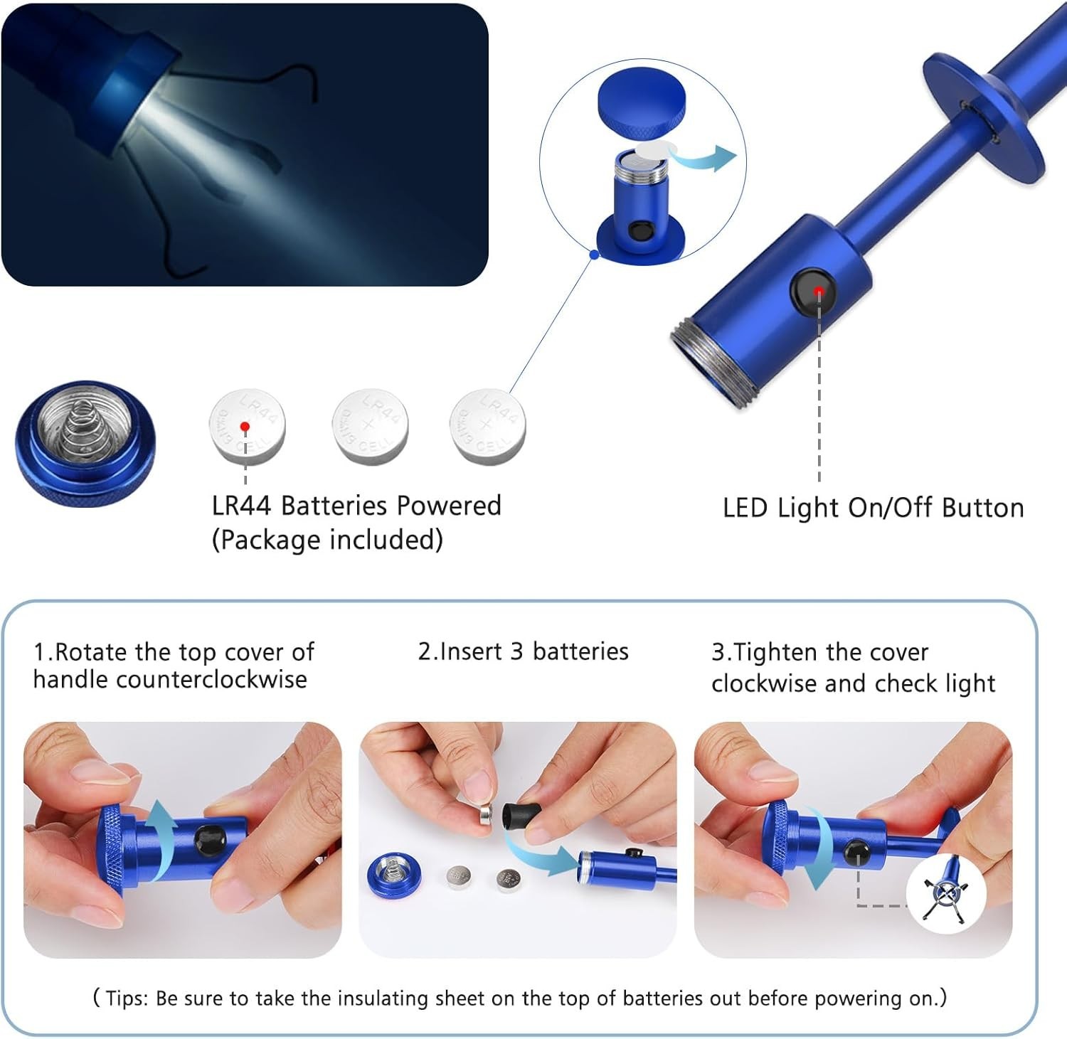 Bendable Magnetic Pickup Tool with LED Lights - Ultimate Reaching Assist Tool