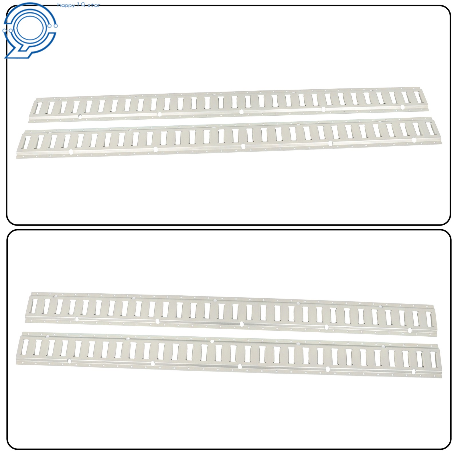 2PC 5' E-Track Tie-Down Rail For Truck Trailer Cargo Van Utility Galvanized