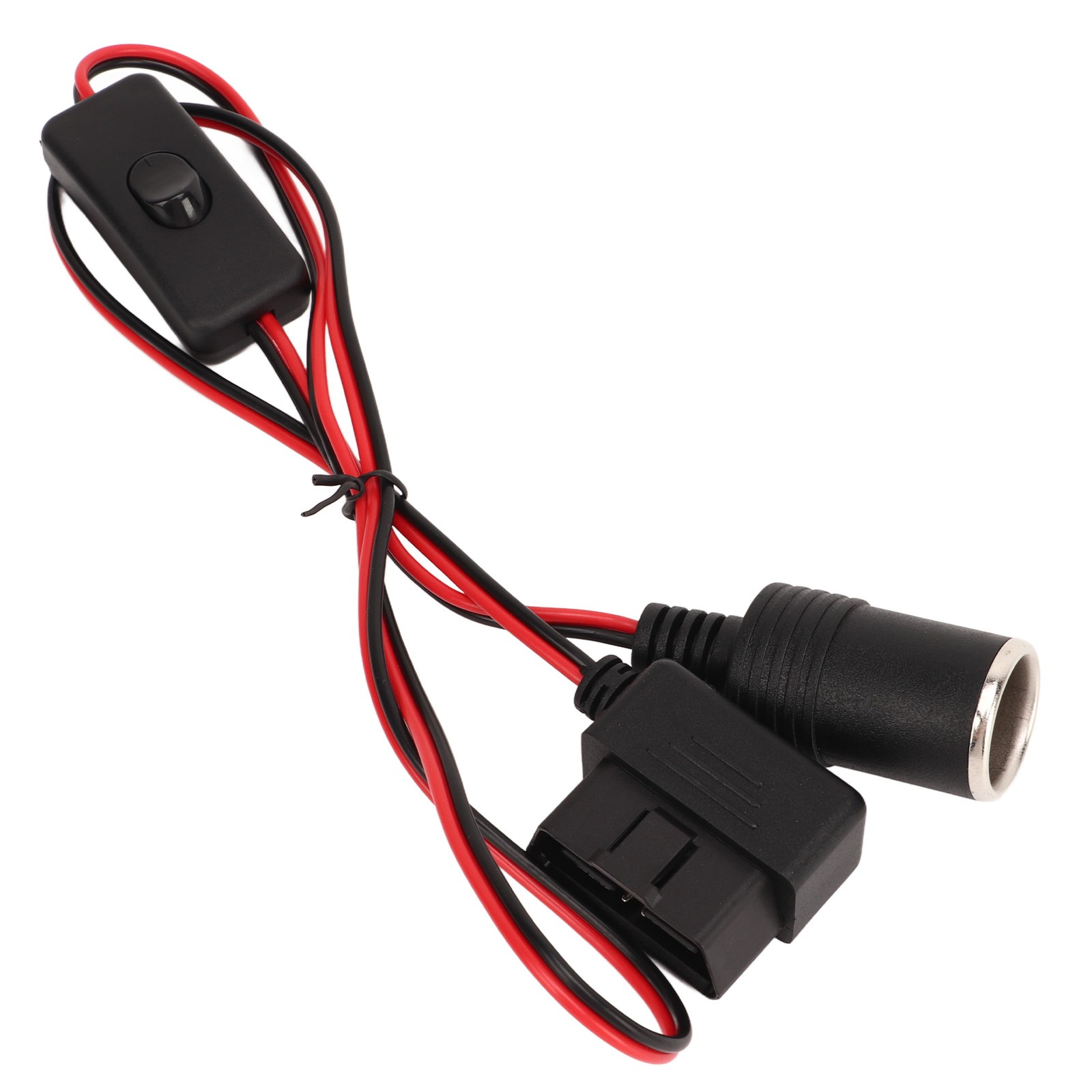 OBD2 Cigarette Lighter Socket 16Pin Waterproof Overcurrent Protection Female