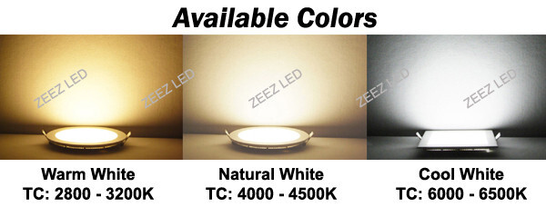 25W 11-Inch Square Cool White LED Recessed Ceiling Panel Light Canless Fixture