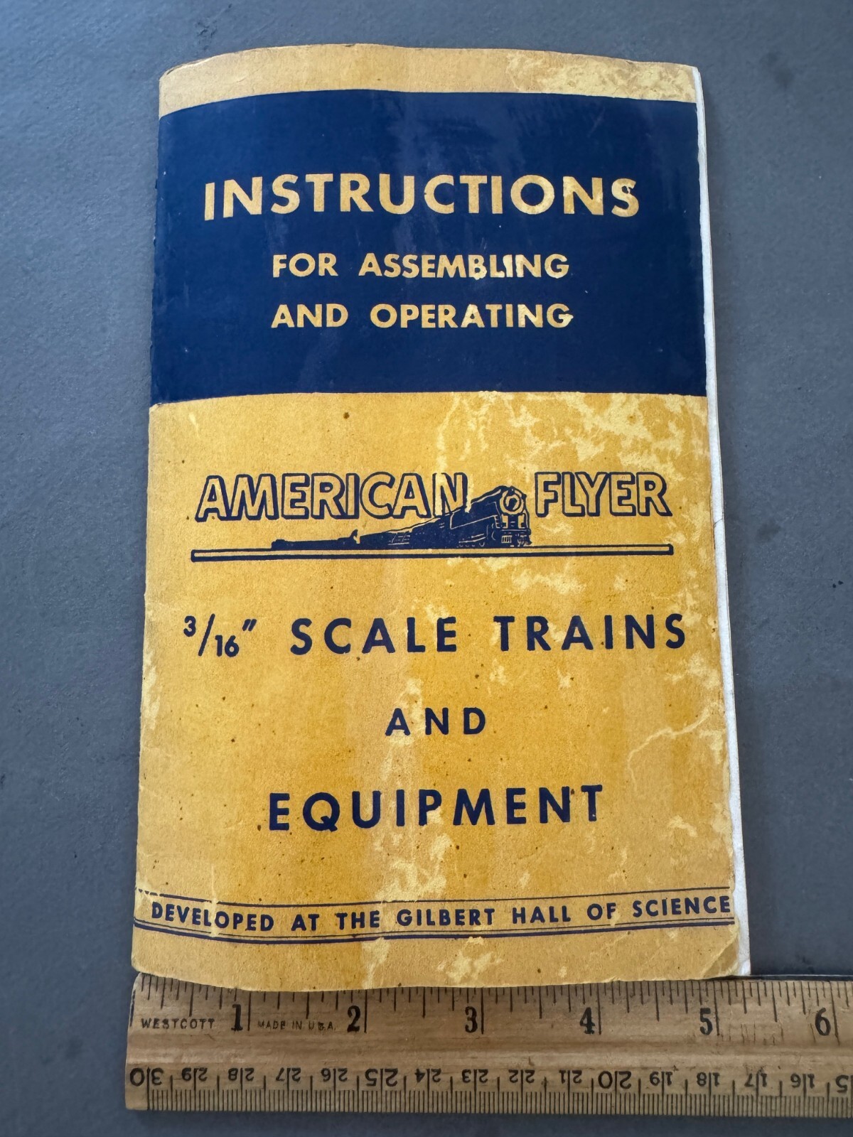 1949 INSTRUCTIONS FOR ASSEMBLING & OPERATING AMERICAN FLYER 3/16" SCALE TRAINS