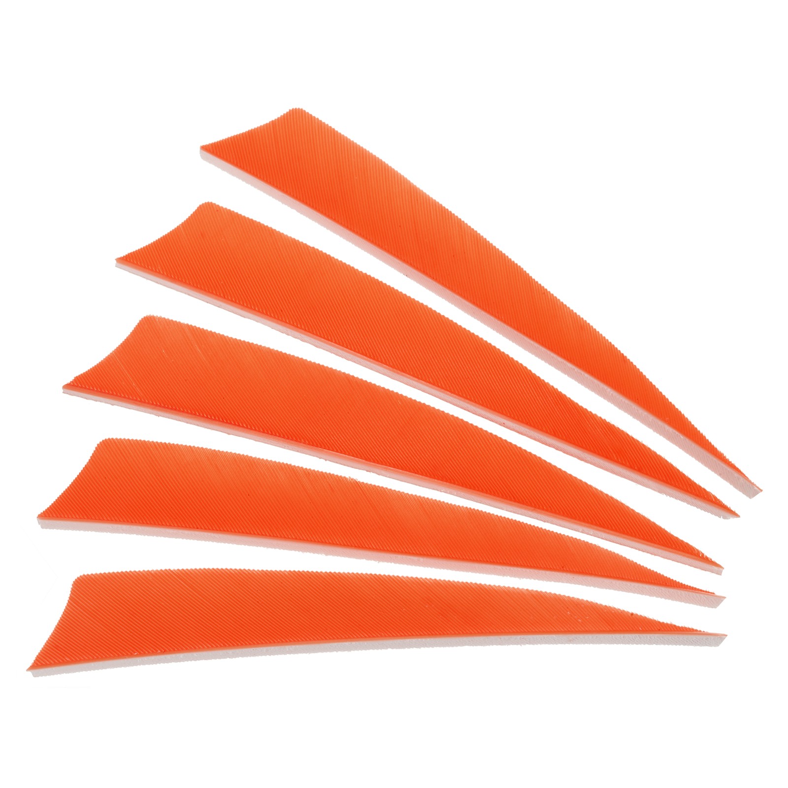 Arrows Vanes 50 Pack 4 Inch Arrow Feather Left Wing Orange for DIY