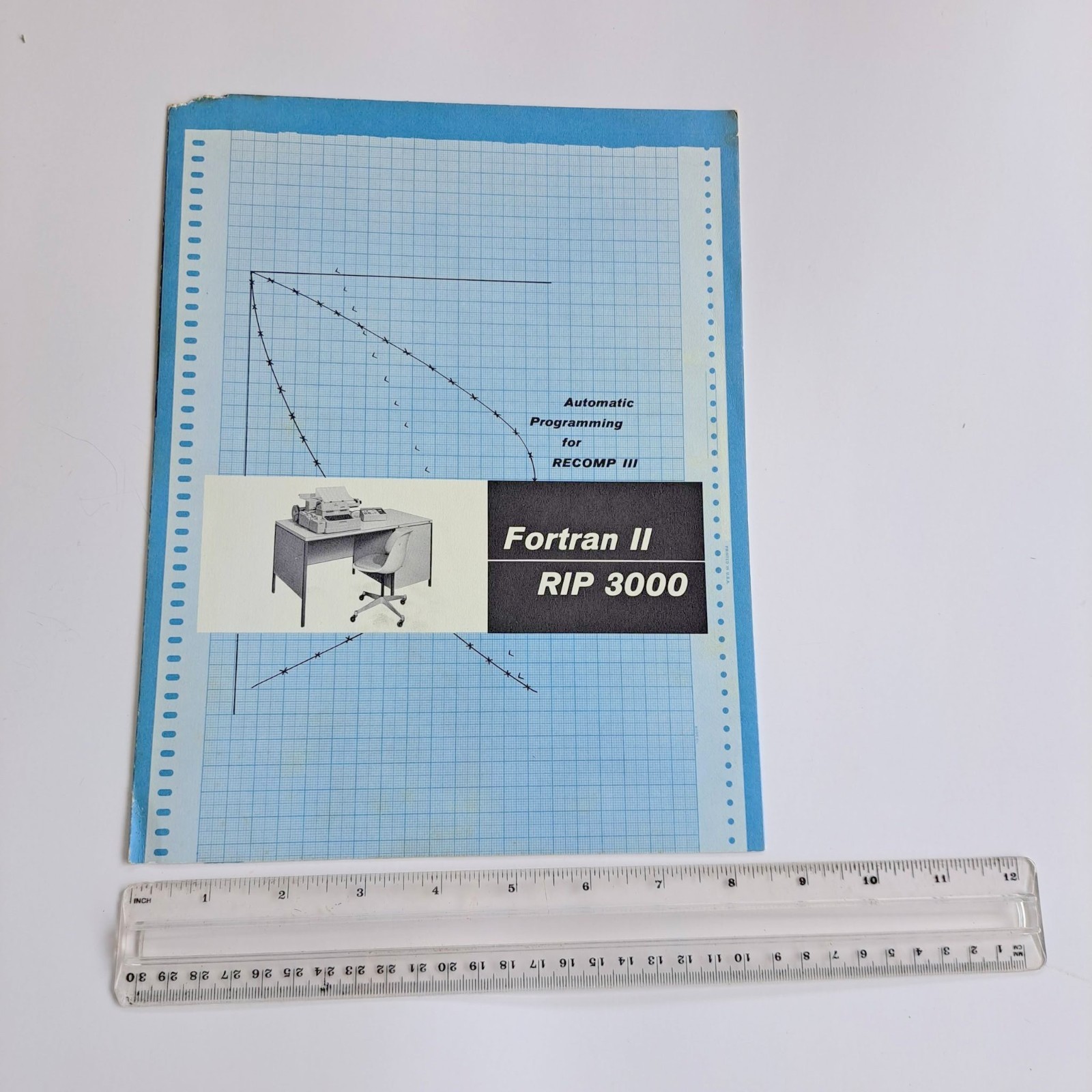 1960s RECOMP III Fortran II RIP 3000 Manual Brochure Autonetics Computer