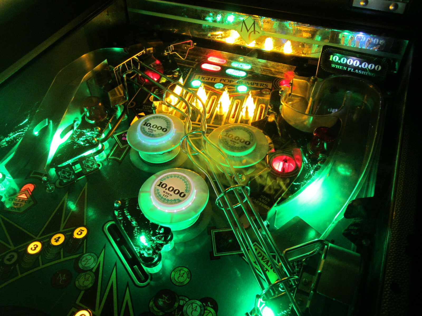 MONTE CARLO - NON GHOSTING Lighting Kit custom SUPER BRIGHT PINBALL LED KIT