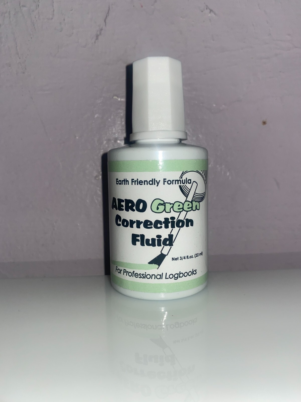 AeroGreen Correction Fluid for Professional Logbooks by Aero Phoenix