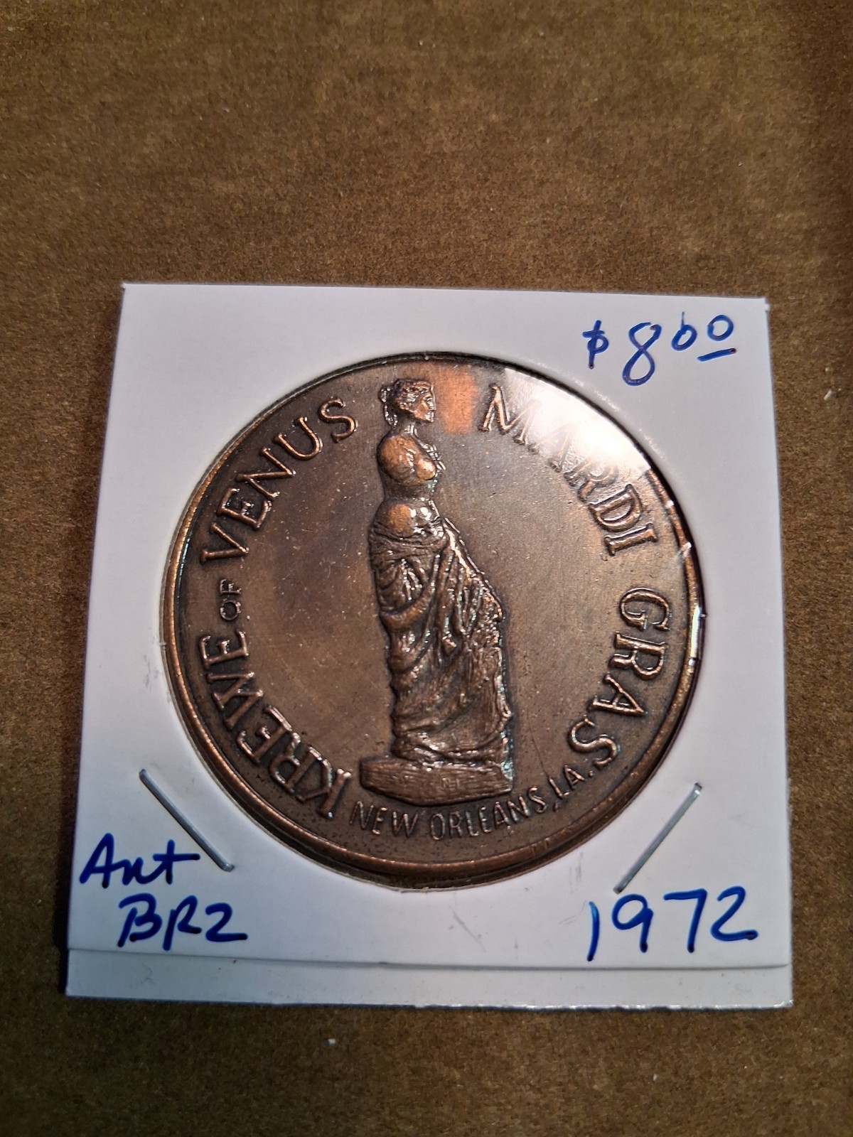 1972 Venus Antique Bronze Doubloon