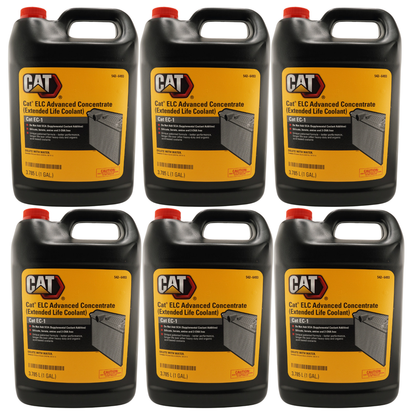 Cat 542-6493 (5426493) ELC Advanced Concentrate, 1 Gallon (Pack of 6)