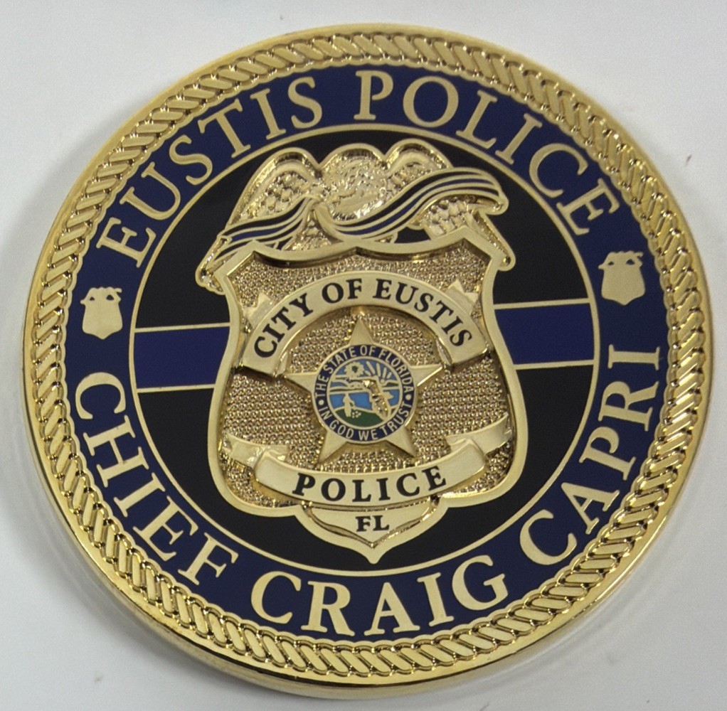 Eustis Police Chief Craig Capri Coin