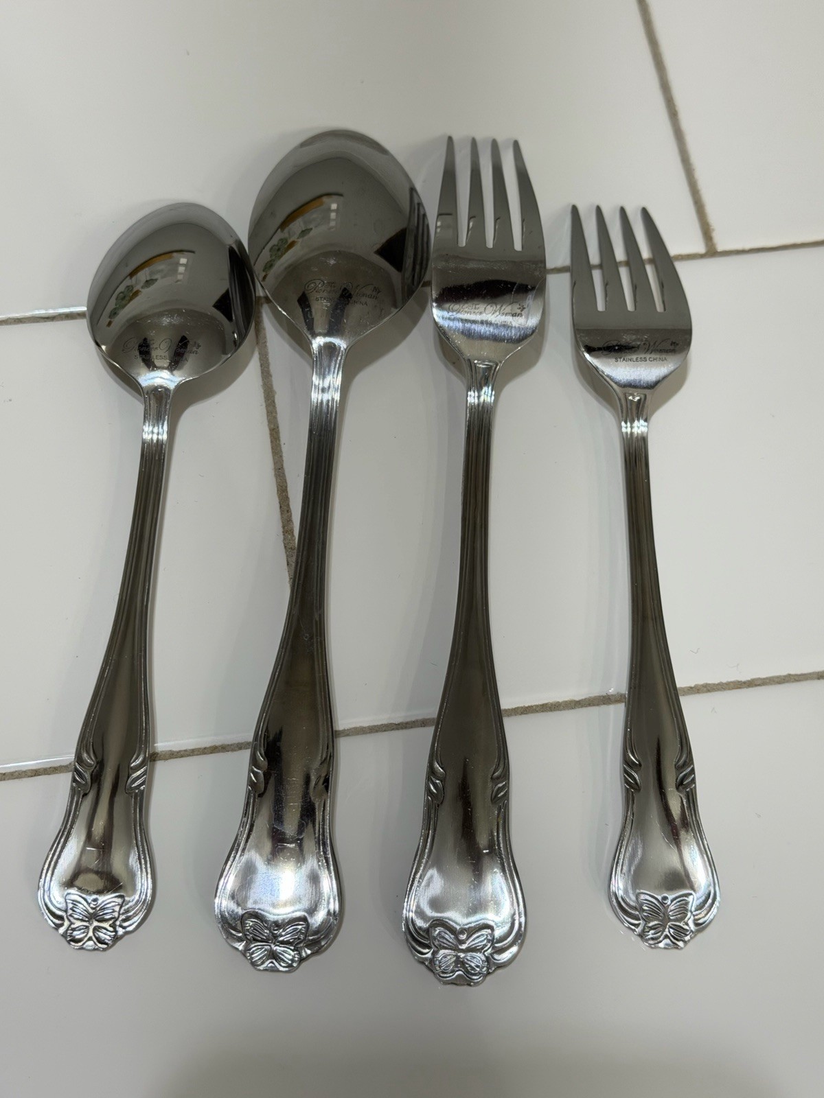The Pioneer Woman Alex Marie Butterfly Stainless Flatware Replacement Set Of 4