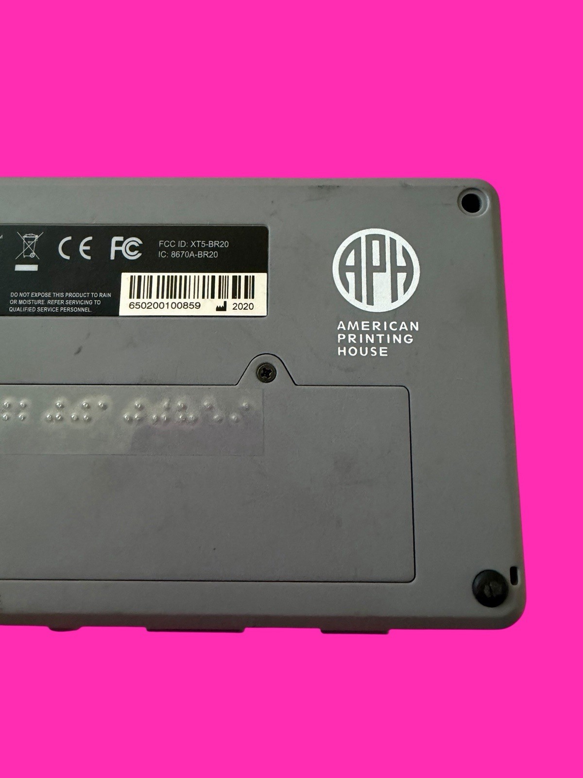 HumanWare Chameleon 20 Refreshable Braille Display Portable Notetaker APH