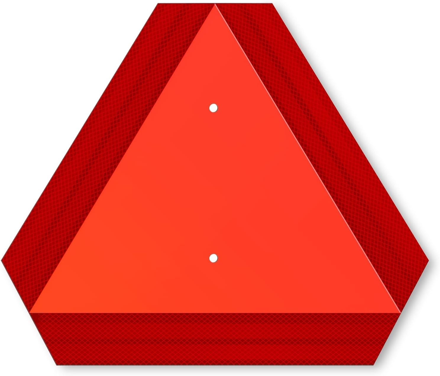 Slow Moving Vehicle Sign 14x16 Aluminum Reflective Triangle Golf Cart UTV Safety