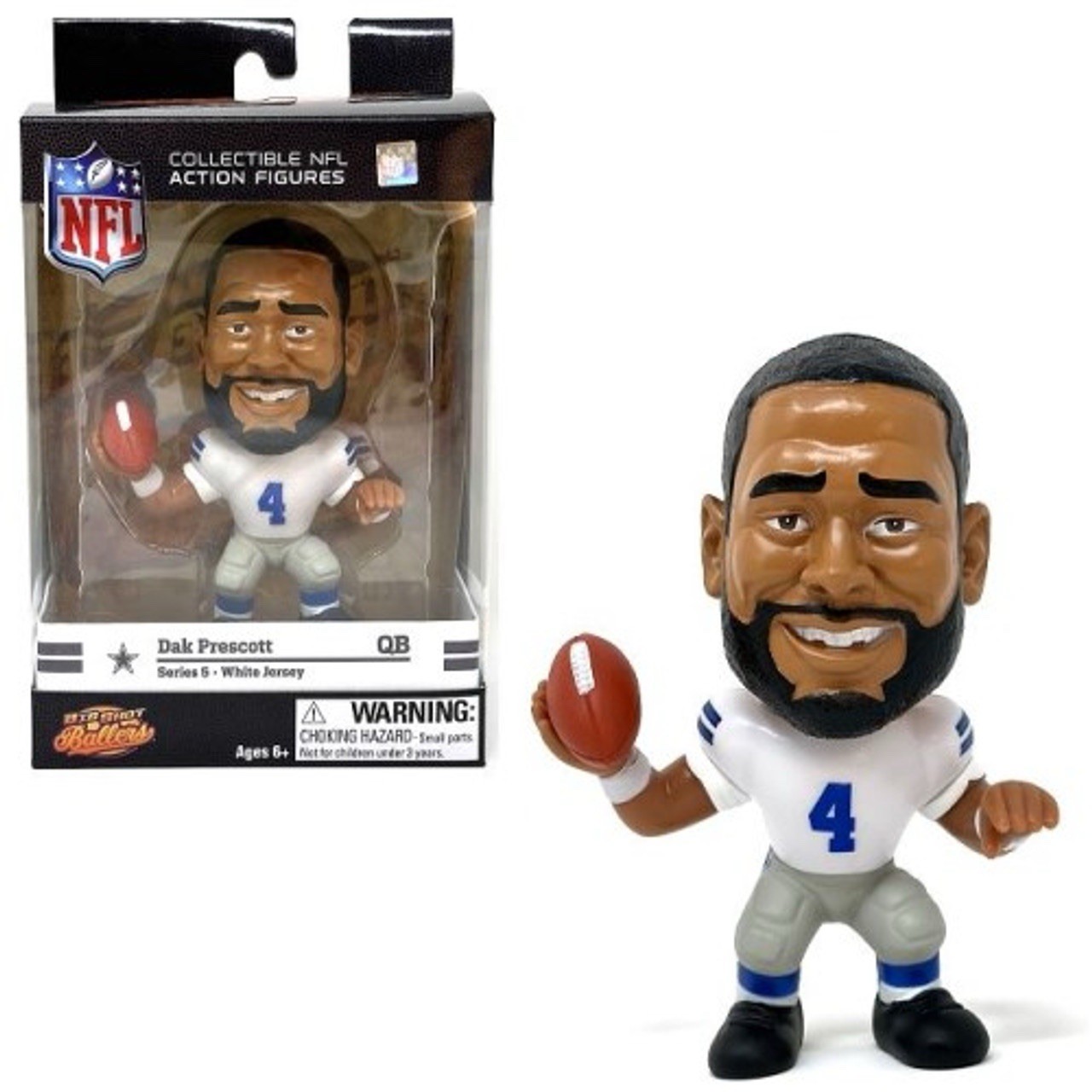 Dak Prescott Dallas Cowboys NFL Big Shot Ballers Action Figure New in Box